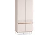 Armadio Dunea Per Camera Da Letto 92X53X193Cm Rovere Cashmere Cremona Torro 4 Ante