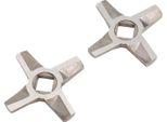 2Pcs Lame Per Tritacarne Universale In Acciaio Inox Coltello Taglierino Sostituzione Per Macinare