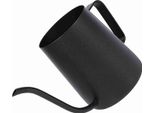 Caraffa Filtrante In Acciaio Inox Nero Con Beccuccio A Collo D'oca Lungo (350 Ml)