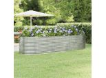 Maison Exclusive - Letto Giardino Acciaio Zincato 322X100X68Cm Argento