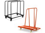 Carrello Porta Pannelli Bettizia Fino A 680 Kg Con 4 Ruote Universali, Carrello Porta Pannelli Per Il Trasporto Di Cartongesso, Pannelli In Legno E Cartongesso, Finestre E Molto Altro