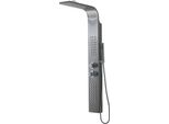 Pannello Doccia In Acciaio Inox 304 Spazzolato H 125Cm Idromassaggio