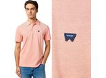 Wrangler Herren, Poloshirt Refined Polo Shirt, M, Orange, Poloshirt, Herren,