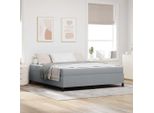 Maison Exclusive - Letto Boxspring Grigio Chiaro 180 X 200 Cm Tessuto