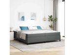 Maison Exclusive - Letto Boxspring Grigio Scuro 200 X 200 Cm Tessuto