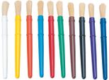 Colori - Pennelli Di Plastica Spessi, 10 Pezzi.