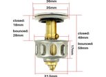 Filtro Di Scarico Universale Per Lavabo, Cucina, Bagno, Filtro Per Lavello, Tappo Di Scarico Per Lavello