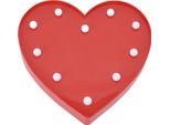 Luce Notturna A Forma Di Cuore 10 Led Luce Calda Alimentata A Batteria Per Bambini Lampada A Forma Di Amore Con Foro Di Aggancio Per La Stanza Dei Bambini Rosso