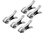 5Pcs Mollette In Acciaio Inox Forte Serraggio Antiruggine Durevole E Leggero Portatile In Metallo Clip Per Asciugamani Da Spiaggia Mollette Per Vestiti