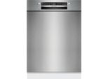 Bosch Serie 2 SMU2HTS08E, Lavastoviglie Sottopiano, Acciaio Spazzolato, Altezza 81,5 Cm, Larghezza 60 Cm