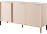 Credenza Dast Cassettiera 153X39,5X81Cm Beige 3 Ante