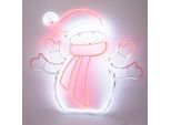 Decorazione Natalizia A Led, Pupazzo Di Neve, 68 X 61 Cm