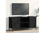 Maison Exclusive - Mobile Tv Effetto Rovere Nero 100 X 40 X 50 Cm Materiale Ligneo