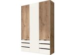 Armadio Level Armadio Ad Ante Battenti In Rovere Bianco 150X58X236Cm (18034)