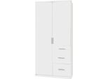 Armadio Joker 90X58X199Cm Bianco A 2 Ante (18808)