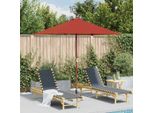 Maison Exclusive - Ombrellone Con Palo In Legno 150X200 Cm Terracotta