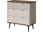 Cassettiera Marly 90X40X82Cm Colore Selezionabile, Cashmere / Noce