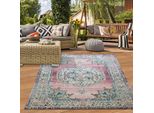 Tappeto Orientale Tappeto Da Salotto Per Esterni Vintage In Rosa Dimensioni - 160 X 230 Cm
