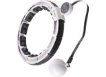Hula Hoop Magnetico Con Peso E Contatore, Bianco