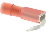 Prese Piatte, Spina 6,3 X 0,8 Mm Completamente Isolata, Con Crimpatura Dell'isolamento E Sezione Delle Derivazioni 0,5 Mm² - 1,5 Mm² Rosso,
