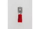 Connettore A Forcella, Spina 6,3 X 0,8 Mm Isolata, Con Crimpatura Dell'isolamento, Senza Linguetta Di Bloccaggio Sezione 0,5 Mm² - 1,5 Mm² Rosso -