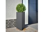 Maison Exclusive - Vaso Per Piante Antracite Triangolare 40X34,5X70 Cm In Acciaio