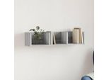 Maison Exclusive - Armadio A Muro Grigio Rovere Sonoma 75X18X16,5 Cm Materiale Ligneo
