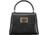 Elegante Borsa Da Donna Nera Con Manico E Tracolla Staccabile