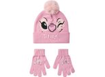 Lilo & Stitch - Cappello E Guanti Per Bambina, Angelo, Viso NS8995 (Taglia Unica) (Rosa)