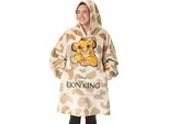 Il Re Leone - Felpa Con Cappuccio Da Donna NS9038 (Taglia Unica) (Beige)