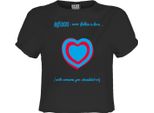 Amplified - Top Corto "Fallen In Love"" Da Donna GD4253 (Xl) (Charcoal)"