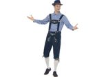 Smiffys - Costume Da Bavarese "Deluxe Traditional Rutger"" Per Uomo SM3578 (M) (Blu/Marino/Bianco)"