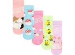 Squishmallows - Calzini Per Bambine (Confezione Da 5) NS9521 (37 Eu - 40 Eu) (Colorati)