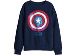 Captain America - Felpa Per Bambini TV29726 (152-158) (Marine)