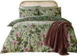 Furn - Set Di Biancheria Da Letto Floreale "Mystic Berry"", Reversibile RV3686 (Letto Singolo) (Verde)"