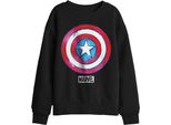 Captain America - Felpa Per Bambini TV29724 (152-158) (Schwarz)