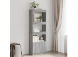 Maison Exclusive - Credenza Grigio Sonoma 63X33X180 Cm In Truciolato