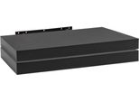 Mensola A Muro Bolt Edge - Nero - Galleggiante - 50Cm - Set Di 2 - Legno Mdf