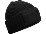 Beechfield - Berretto Da Uomo/Donna Unisex, Con Cerniera BC6978 (Taglia Unica) (Nero)