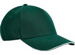 Beechfield - Cappello Da Baseball "Earthaware Classic"", Cotone Organico BC6902 (Taglia Unica) (Verde Bottiglia/Bianco)"