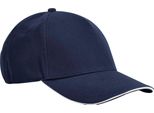 Beechfield - Cappello Da Baseball "Earthaware Classic"", Cotone Organico BC6902 (Taglia Unica) (Blu Scuro/Bianco)"