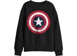 Captain America - Felpa Per Bambini TV29835 (128) (Schwarz)