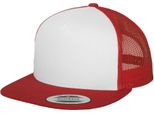Flexfit - Cappello Trucker "Classic"" Per Uomo/Donna Unisex BC6936 (Taglia Unica) (Rosso/Bianco)"