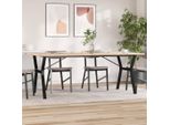 Maison Exclusive - Tavolo Pranzo Telaio A Y 200X100X75,5 Cm Legno Pino E Acciaio
