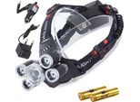 Bailong Lampada Frontale Led Cree XM-L T6 4X Xpe