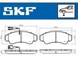 Skf Set Di Pastiglie Freno Anteriori Per Fiat Ducato (250, 290) Vkbp 80441 E