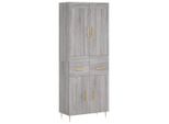 Syfax™ Credenza Grigio Sonoma 69,5X34X180 Cm In Legno Multistrato