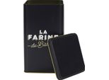 Howhomely | Contenitore Per Farina - Contenitore Per Farina - 11 X 11 X 18 Cm - Oro Nero - Contenitore Per Farina - Con Scritta