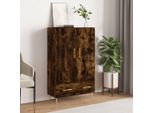 Maison Exclusive - Credenza Alta In Rovere Affumicato 69,5X31X115 Cm Materiale Ligneo