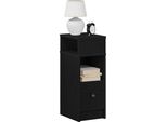 Vidaxl Comodino Con Cassetto Nero 25X31X66 Cm